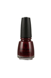 China Glaze Heart of Africa Deep Burgundy Nail Lacquer with a rich wine-red finish, perfect for bold and sophisticated manicures.