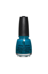 Frontage of nail color container with Jagged little teal variant from China Glaze Nail Lacquer collection