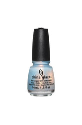 China Glaze Pearl Jammin' Nail Lacquer with Hardener in a pearly blue shade, offering vibrant, long-lasting color.