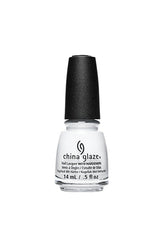China Glaze Cabana Fever Nail Lacquer with Hardener in a crisp, pure white shade, ideal for classic nail looks.