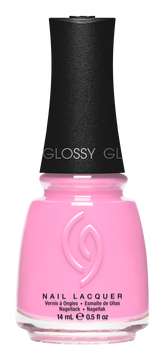 A Front View of CHINA GLAZE NAIL LACQUER, BELLE OF A BALLER Bottle with black cap.