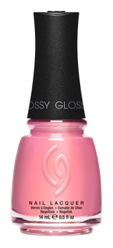A Front View of CHINA GLAZE NAIL LACQUER, EXCEPTIONALLY GIFTED Bottle with black cap.
