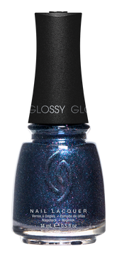 A Front View of CHINA GLAZE NAIL LACQUER, FALL FROM GRACE  Bottle with black cap.