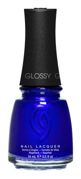 A Front View of CHINA GLAZE NAIL LACQUER, FROSTBITE  Bottle with black cap