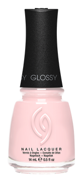 A Front View of CHINA GLAZE NAIL LACQUER, MY SWEET LADY Bottle with black cap.