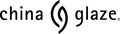 China Glaze logo in solid black with stylized “C” swirl design used across branding and product packaging.