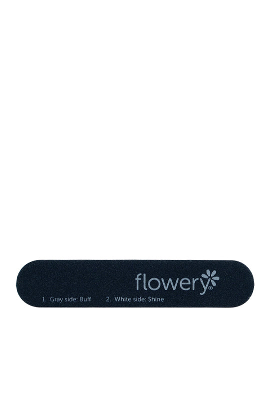 Frontage of China Glaze - Flowery Disposable High Speed Shiner Display Nail shiner emery board with two different grit side