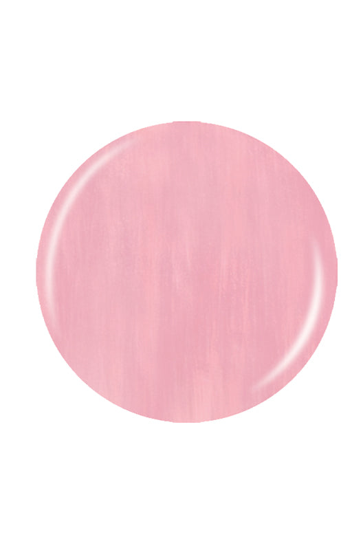 Metallic pink and gold shimmer badge nail polish sample color swatch in white background