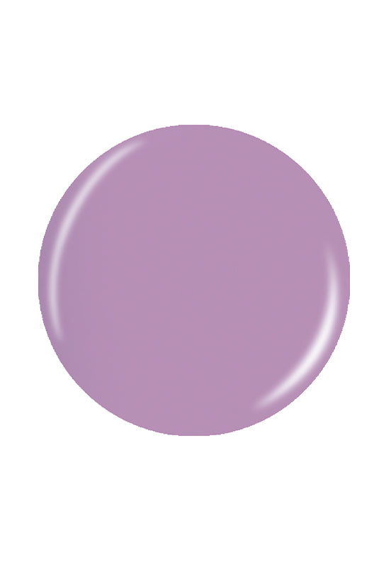 Pastel lavender circle shape nail lacquer sample color swatch isolated in white background