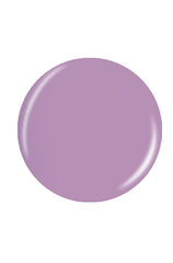 Pastel lavender circle shape nail lacquer sample color swatch isolated in white background