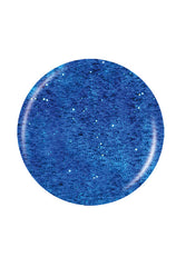 Glossy sky with blue and silver glitters round shape  sample color swatch in white background