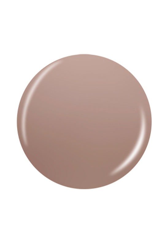 Coffee-brown round shape  sample swatch of China Glaze nail color in white background