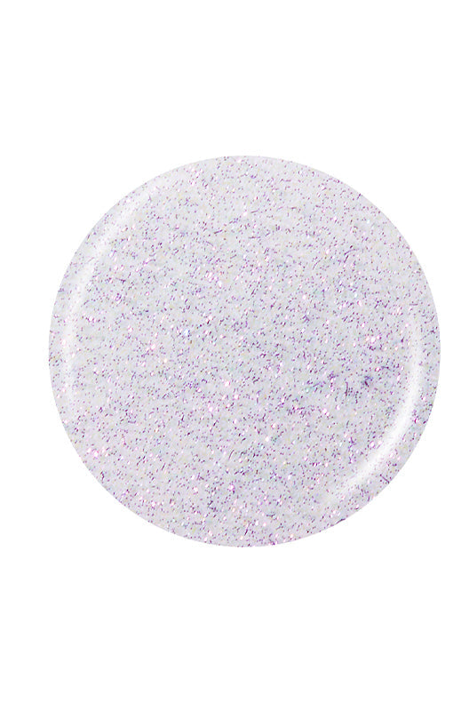 Shimmery lavender button nail polish sample color swatch isolated in white background