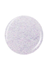 Shimmery lavender button nail polish sample color swatch isolated in white background