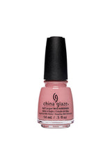 Pink bottle of nail polish from China Glaze with Don't make me blush color shade in 0.5-ounce size
