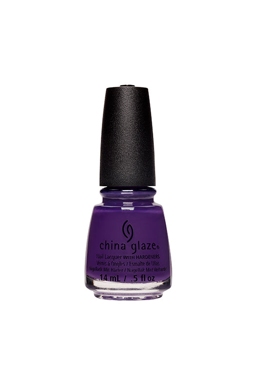 Front view of an0.5-ounce Bottle of nail polish from China Glaze with Dawn Of A New Reign color shade with labeled text