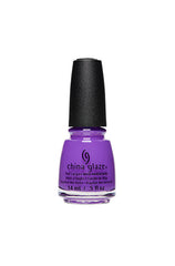 0.5-ounce Capped Purple bottle of nail polish from China Glaze Nail Lacquer collection in Stop Beachfrontin' variant