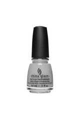 Frontal view of a 0.5-ounce  China Glaze nail lacquer in Pleather Weather hue variant