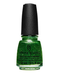 Closeup of a 0.5-ounce bottle of nail polish in Celebri-Tree variant from China Glaze