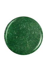 Emerald tinsel  swatch badge isolated in white color background