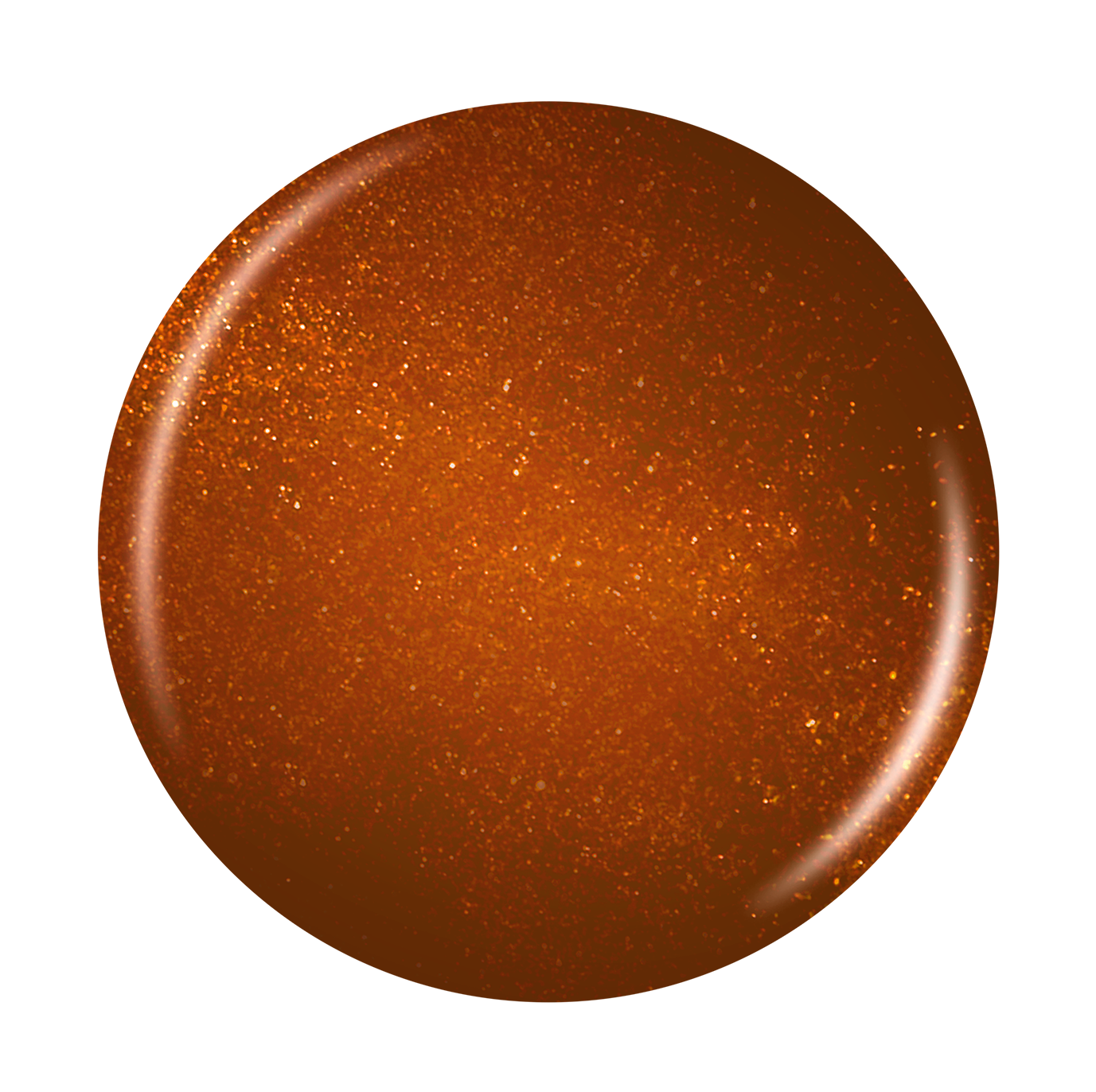 CHINA GLAZE NAIL LACQUER, GOLDEN ACORN featuring a orange gold color circle Dot.