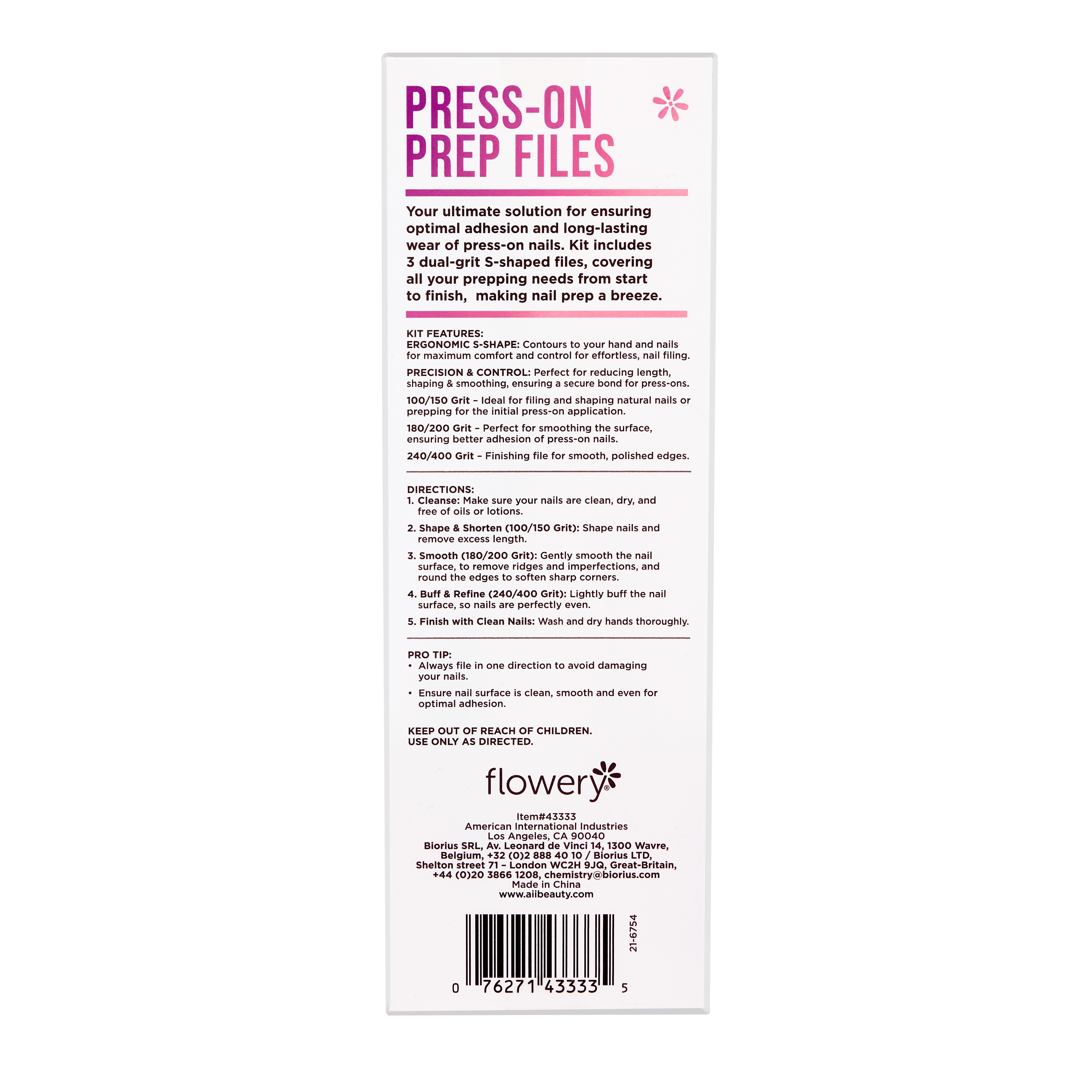 Press On Prep Files Back