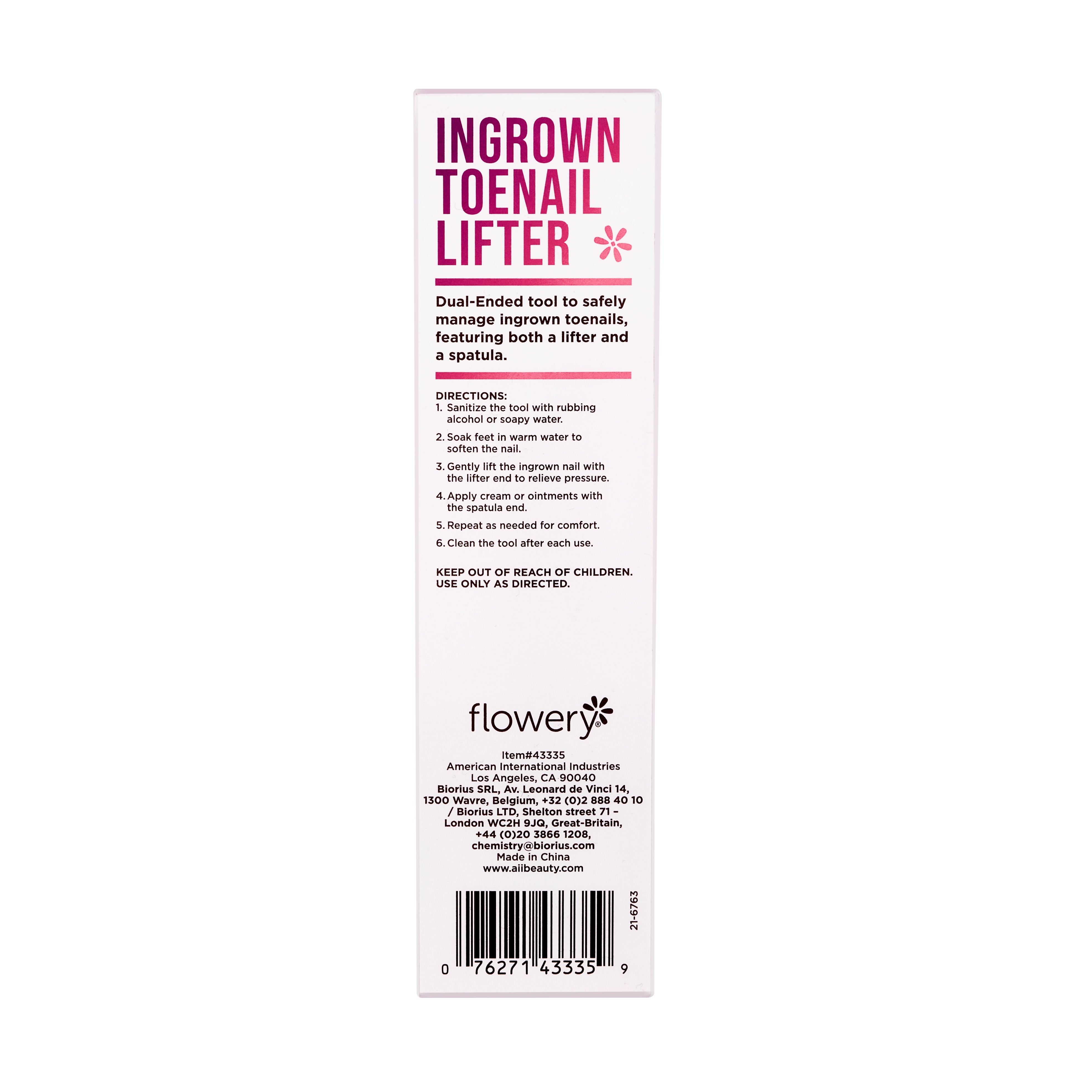 Ingrown Toenail Lifter Back