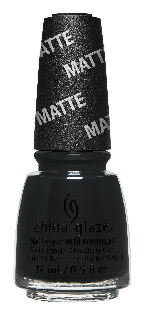 A China Glaze Nail Lacquer, EVIL QUEEN Black bottle 