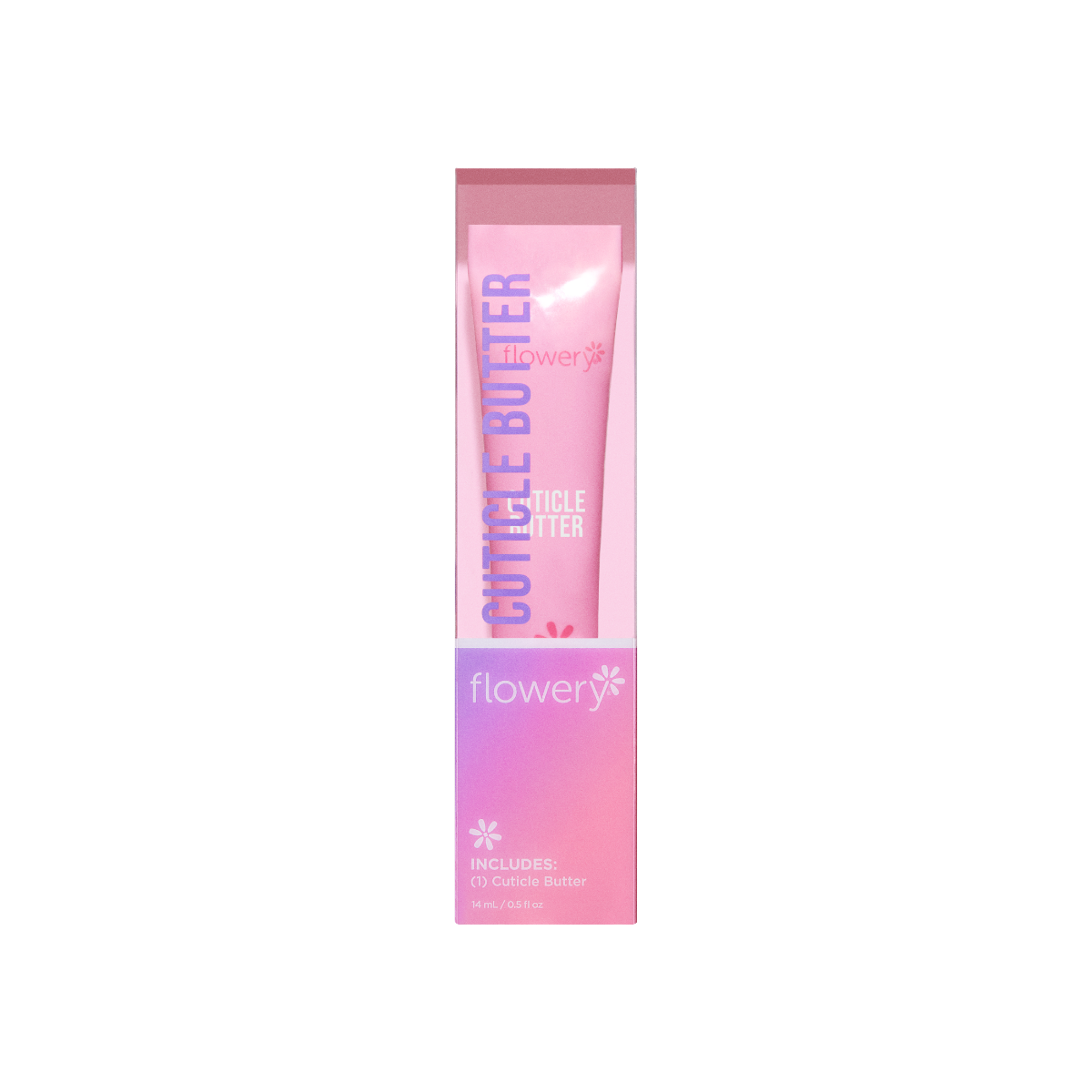 Front view of Cuticle Butter in Box Packaging 
